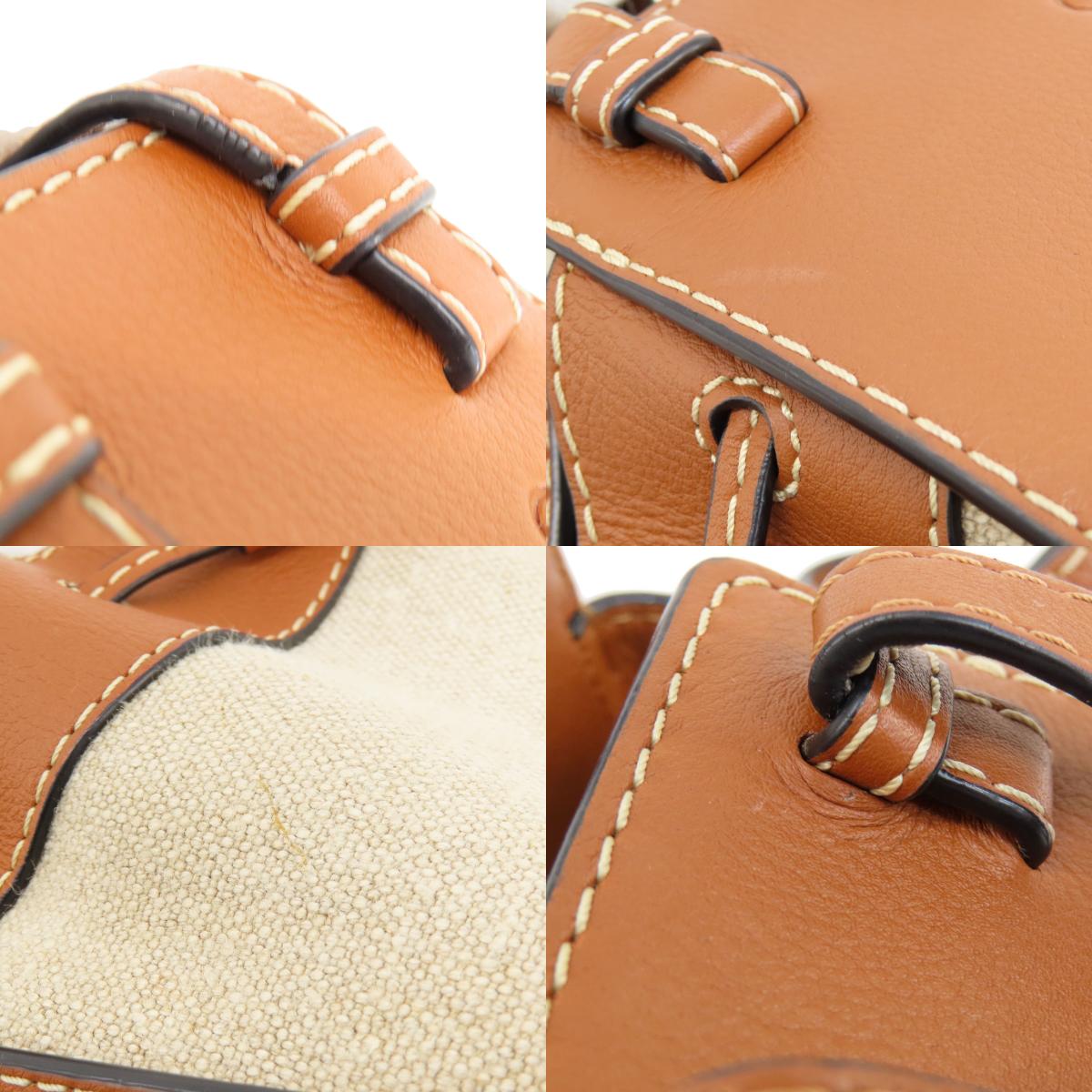 LOEWE Hammock 2WAY Handbag Canvas CalfLadies [Used]