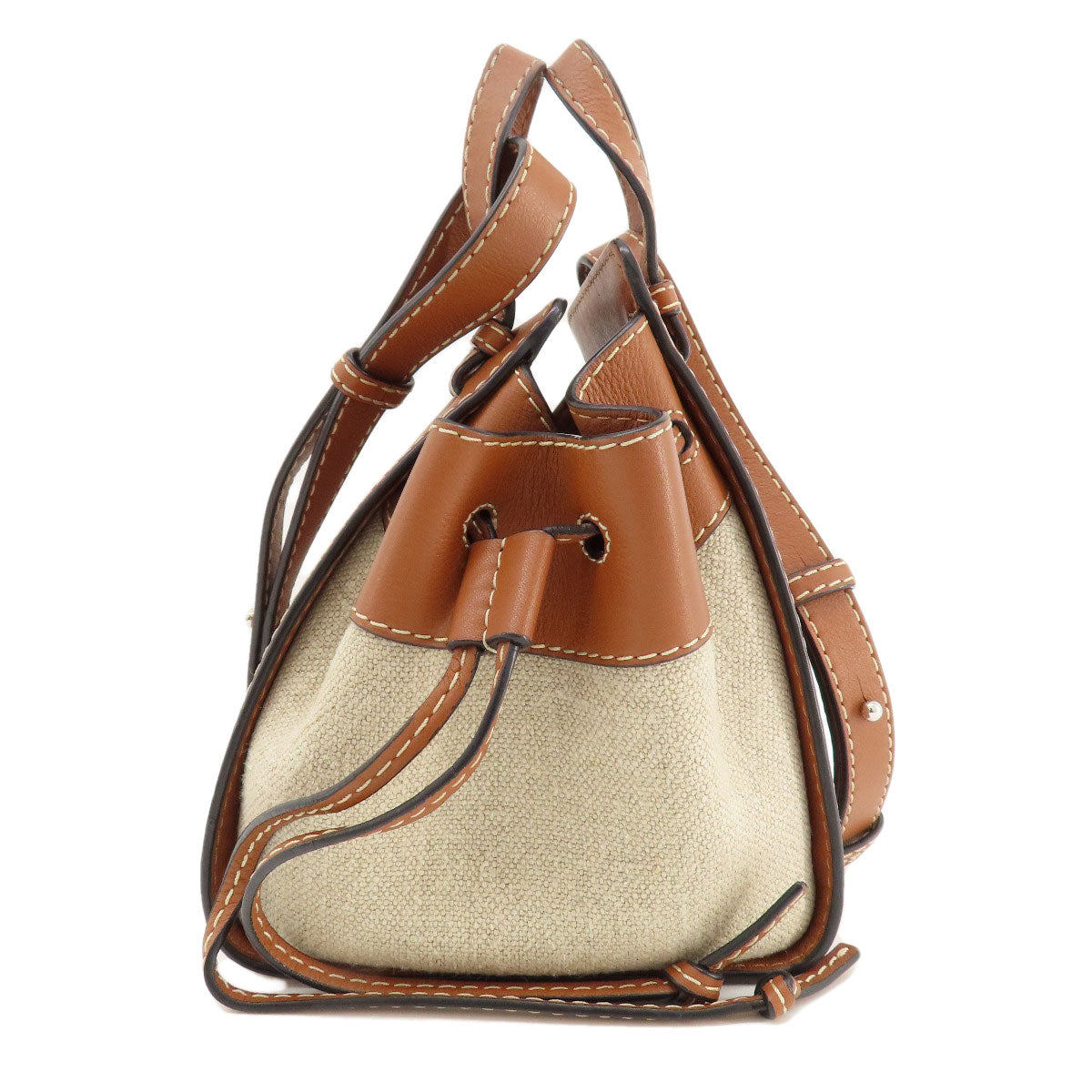 LOEWE Hammock 2WAY Handbag Canvas CalfLadies [Used]