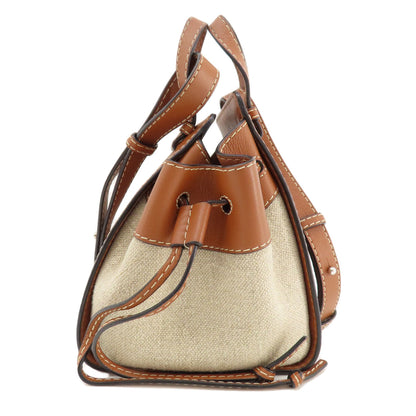LOEWE Hammock 2WAY Handbag Canvas CalfLadies [Used]