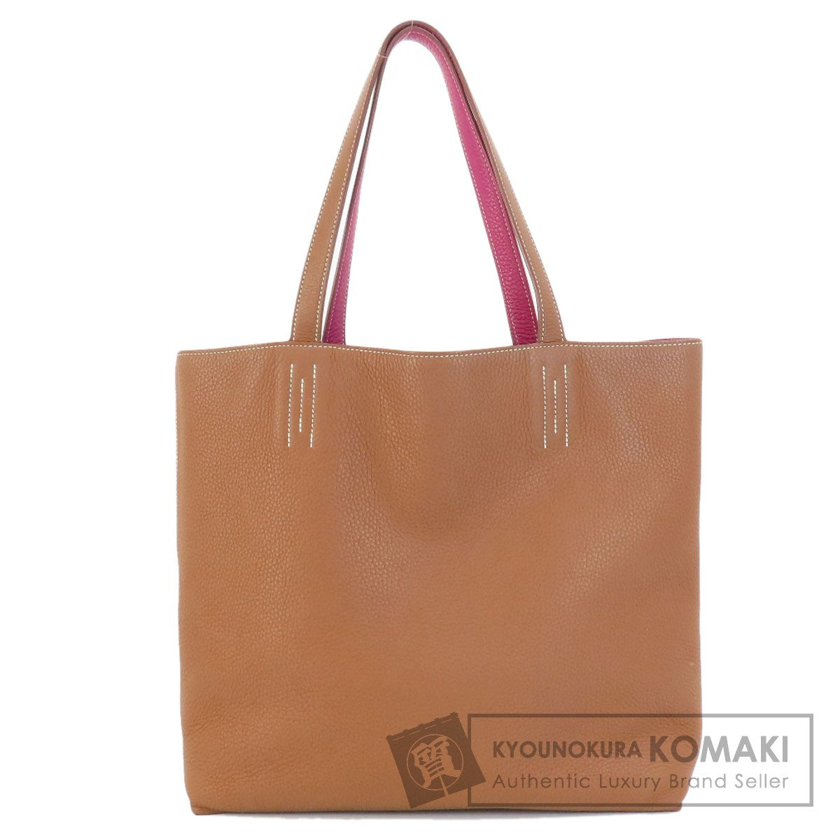 HERMES   Tote Bag Double Sense 36 Brown Tosca Togo Taurillon ClemenceLadies