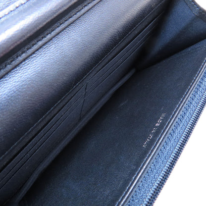 CHANEL Chain Wallet Boy Chanel SilverHardware Long wallet (with coin pocket) Lambskin Ladies [Used]