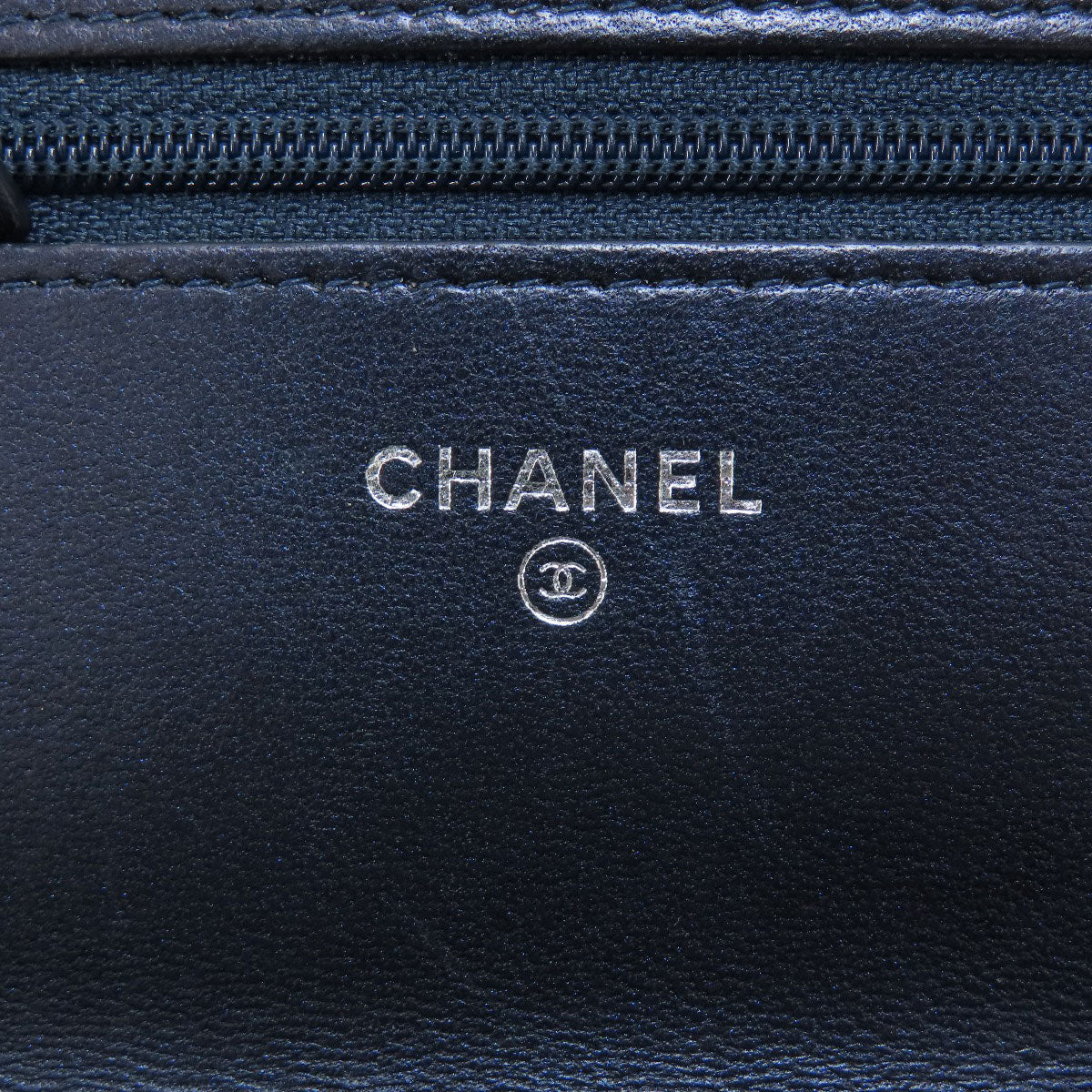 CHANEL Chain Wallet Boy Chanel SilverHardware Long wallet (with coin pocket) Lambskin Ladies [Used]