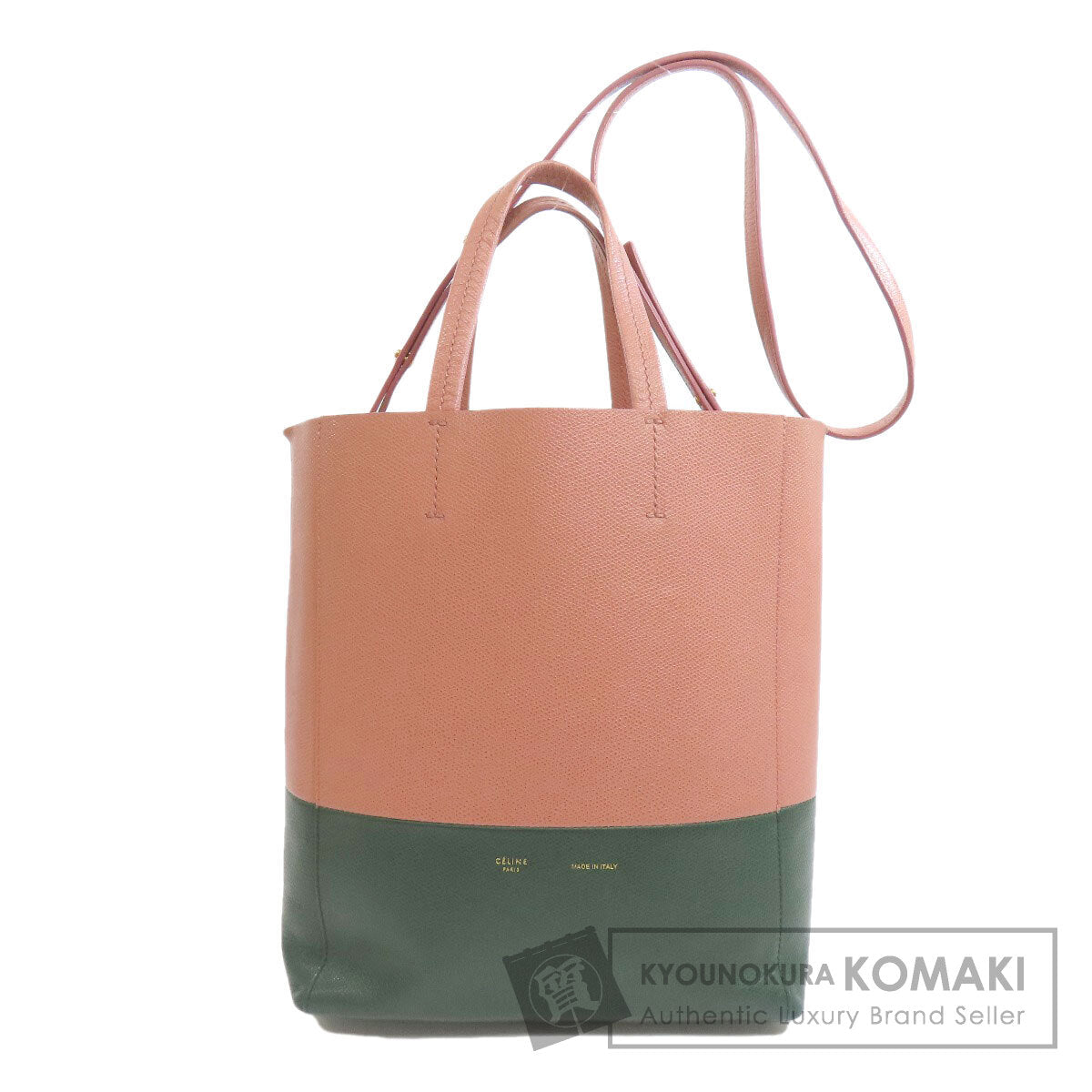 CELINE Vertical Cabas 2WAY Tote Bag Leather Ladies [Used]