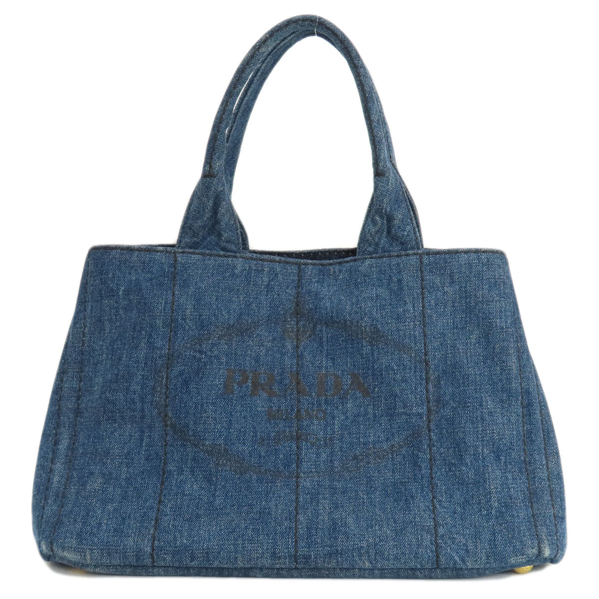 PRADA B1877B Canapa Tote Bag Denim Ladies [Used]