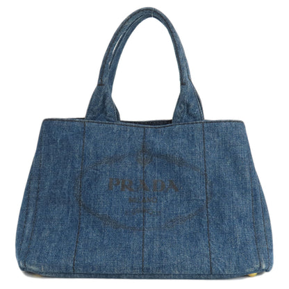 PRADA B1877B Canapa Tote Bag Denim Ladies [Used]