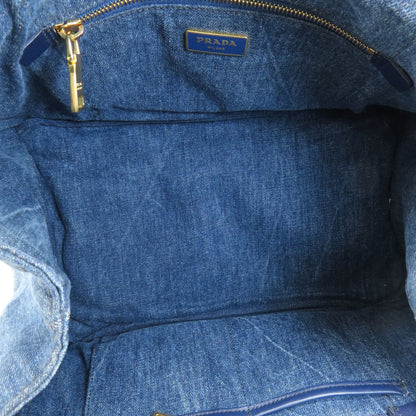 PRADA B1877B Canapa Tote Bag Denim Ladies [Used]