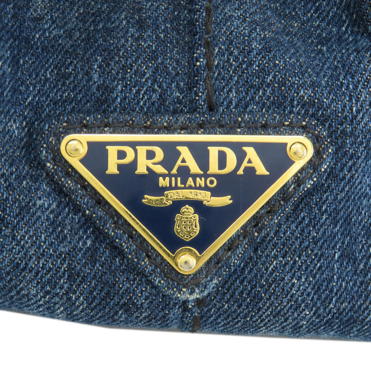 PRADA B1877B Canapa Tote Bag Denim Ladies [Used]