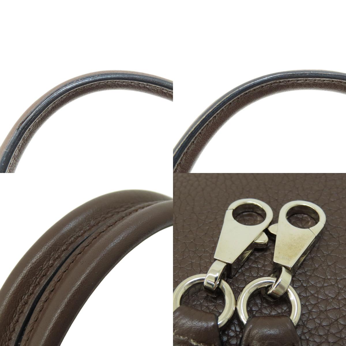 HERMES Bolide31 Chocolat SilverHardware Handbag Taurillon Clemence Ladies [Used]