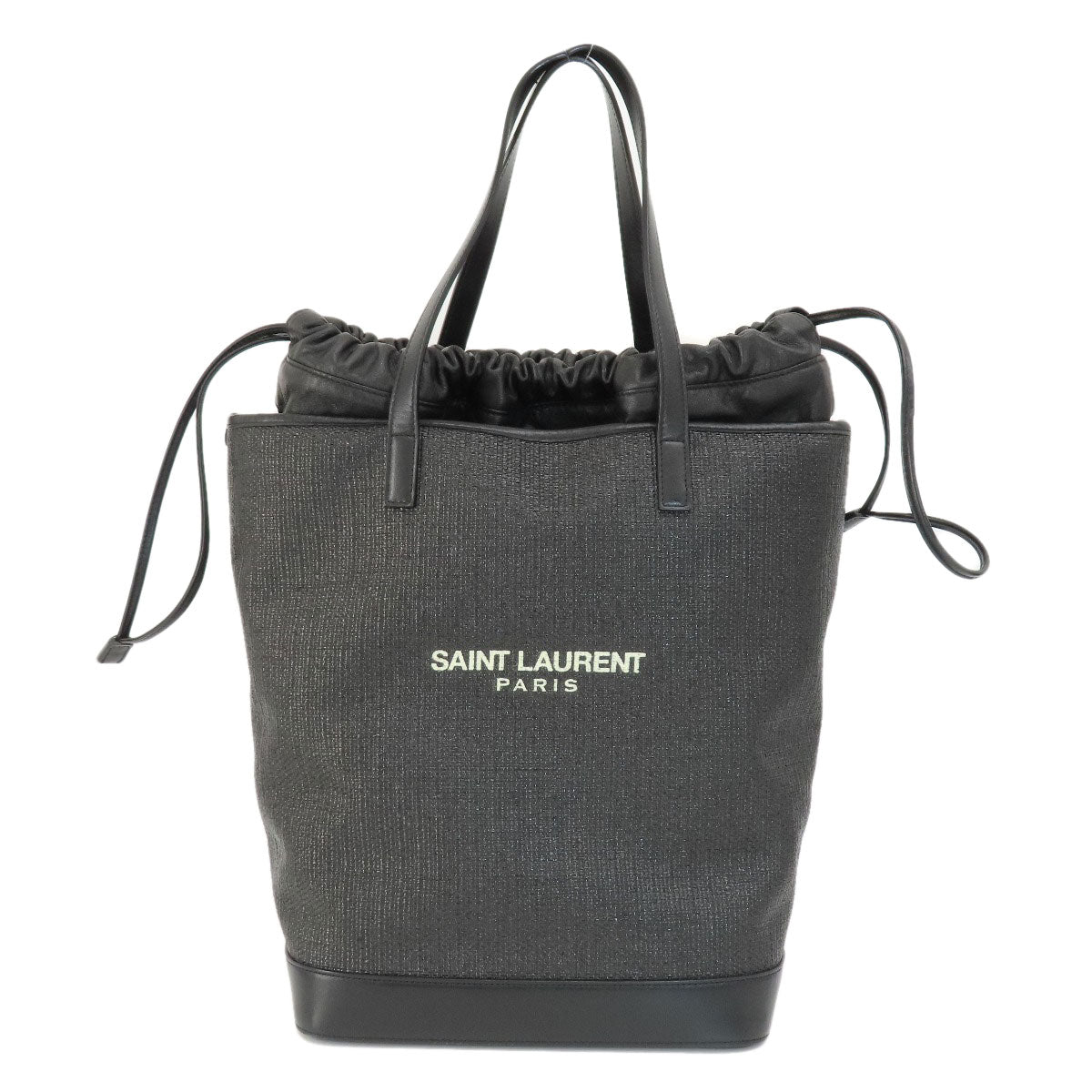 SAINT LAURENT   Tote Bag Teddy tote Leather CanvasLadies