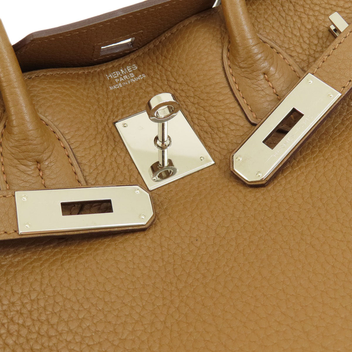 HERMES   Handbag Birkin 30 Gold Silver Hardware Taurillon Clemence Ladies