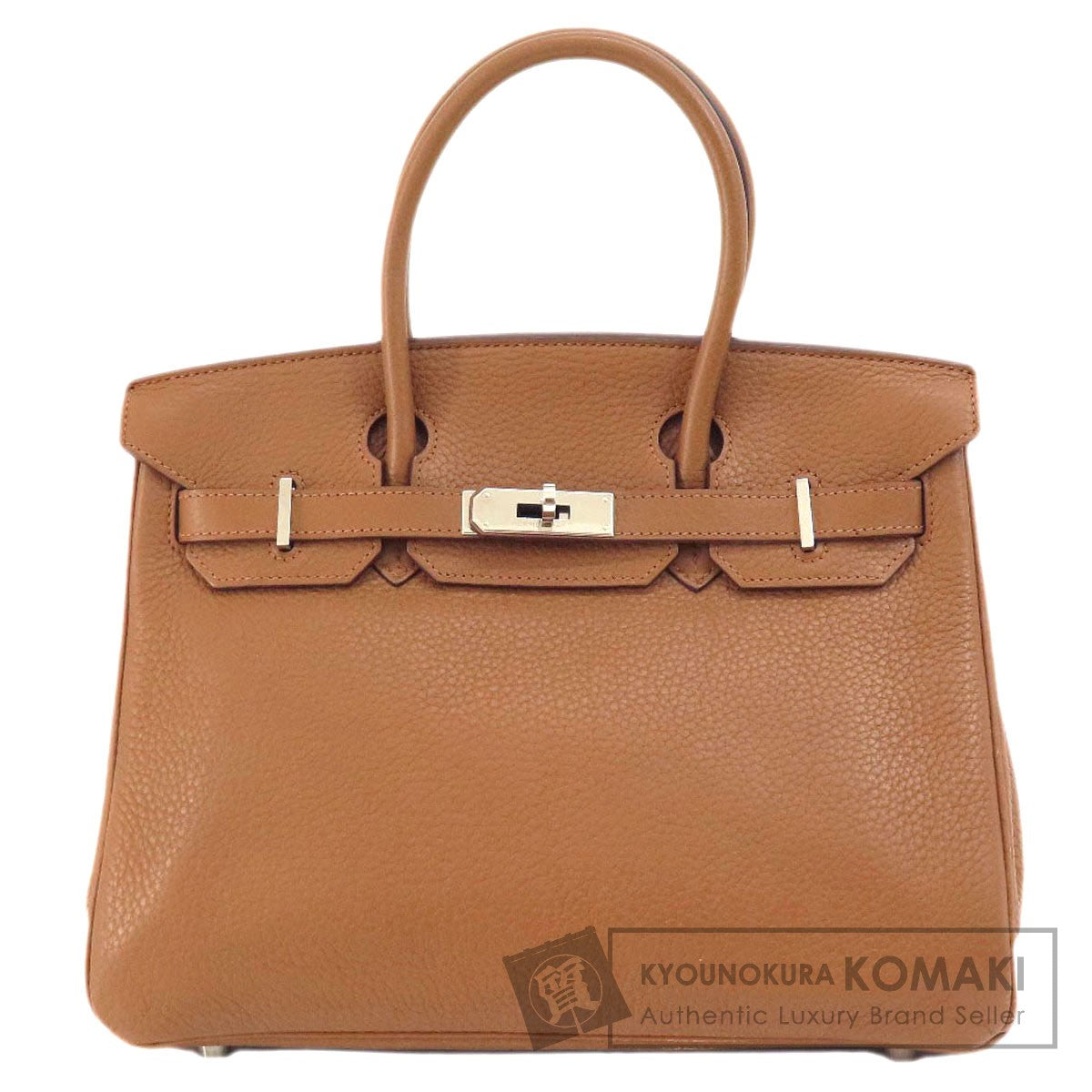 HERMES   Handbag Birkin 30 Gold Silver Hardware Taurillon Clemence Ladies