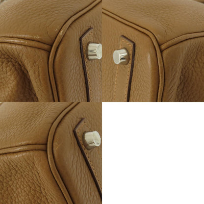 HERMES Birkin 30 Gold Silver Hardware Handbag Taurillon Clemence Ladies [Used]