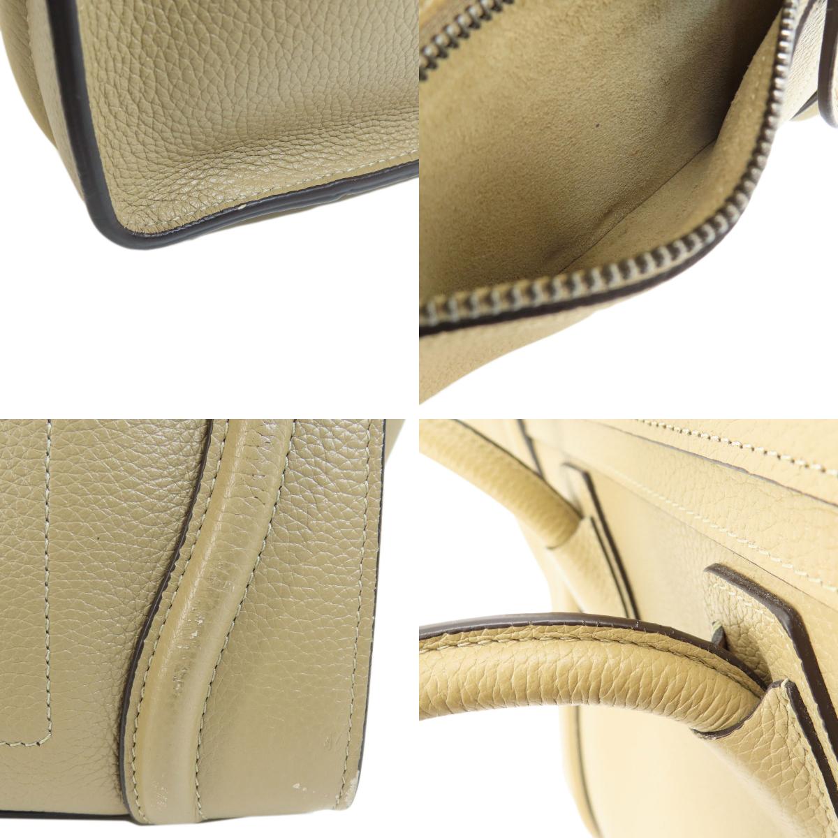 CELINE Luggage micro Tote Bag Calf Ladies [Used]