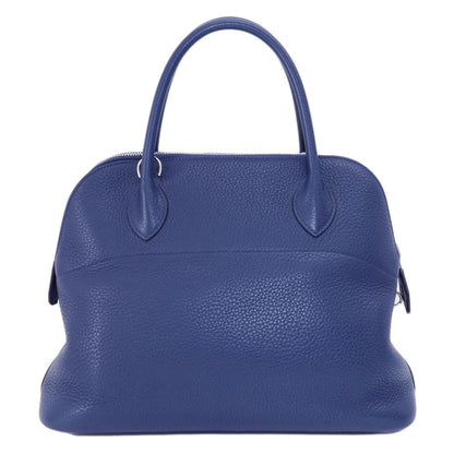 HERMES   Handbag Bolide31 Blue Ankle SilverHardware Taurillon Clemence Ladies