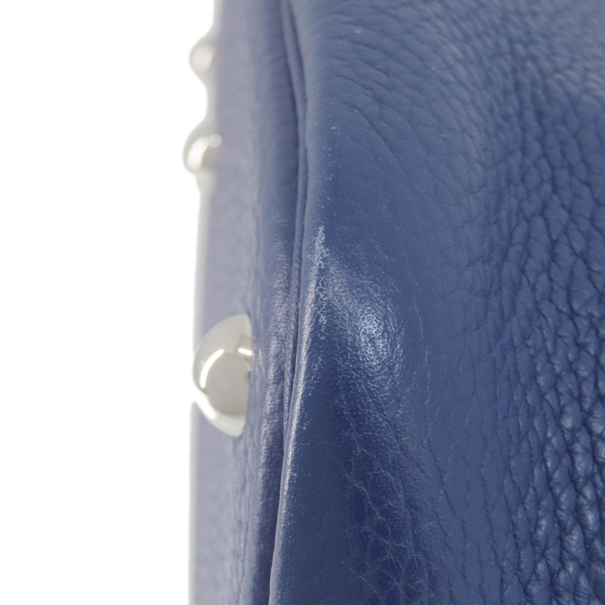 HERMES   Handbag Bolide31 Blue Ankle SilverHardware Taurillon Clemence Ladies