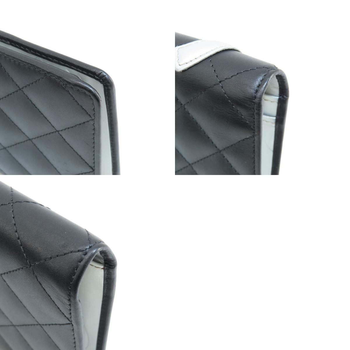 CHANEL CAMBON LINE SilverHardware Long wallet (with coin pocket) Calf Ladies [Used]