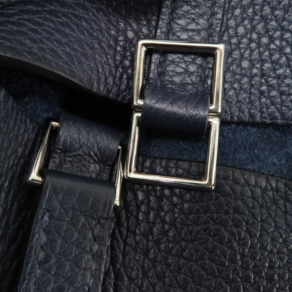 HERMES   Handbag Picotin Lock MM Blue Nuit Rose Purple SilverHardware Taurillon Clemence Ladies