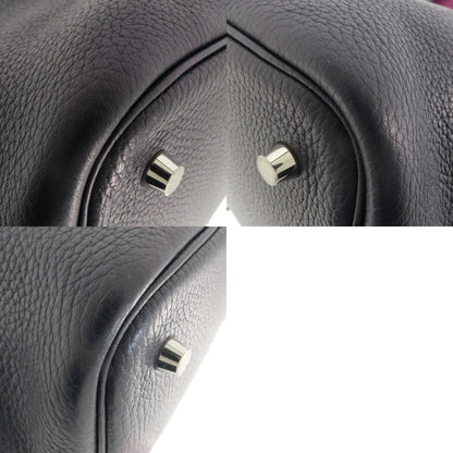 HERMES Picotin Lock Eclat MM Blue Nuit Rose Purple SilverHardware Handbag Taurillon Clemence Ladies [Used]