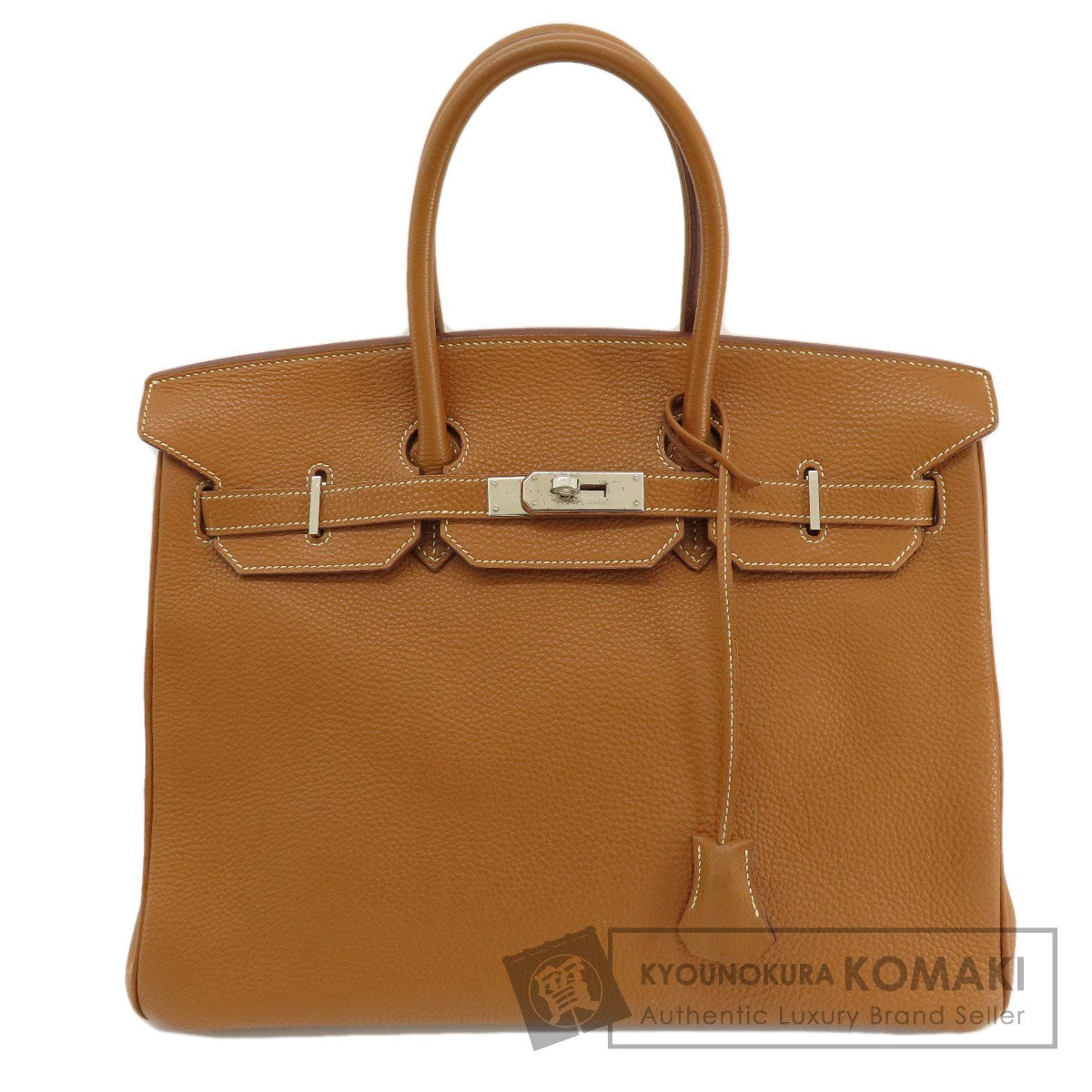 HERMES   Handbag Birkin 35 Gold SilverHardware Togo Ladies