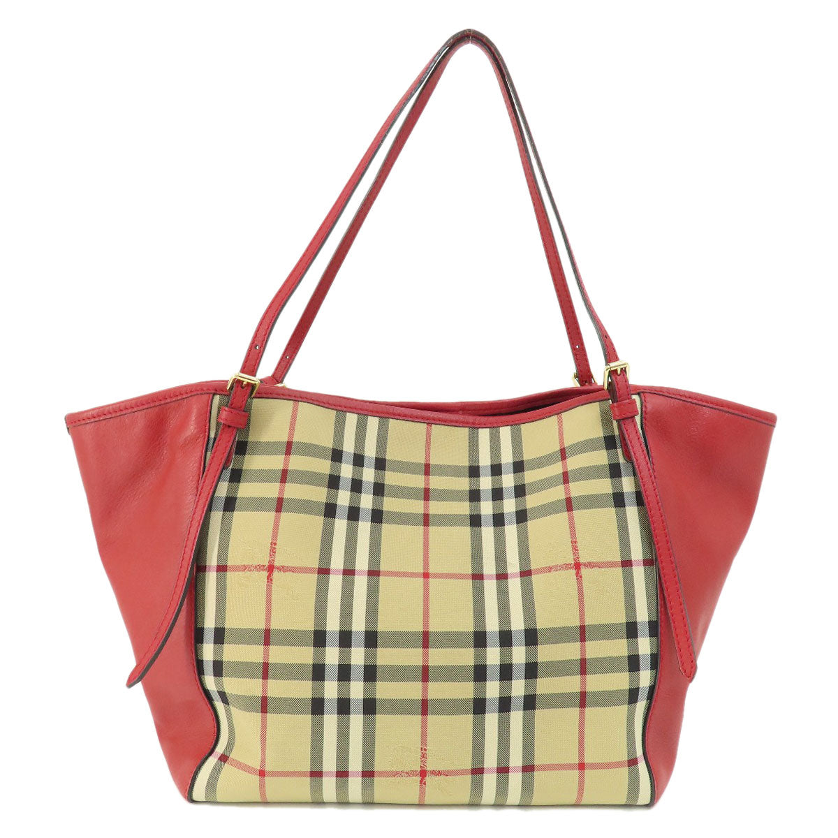 BURBERRY   Tote Bag Nova Check Canvas LeatherLadies