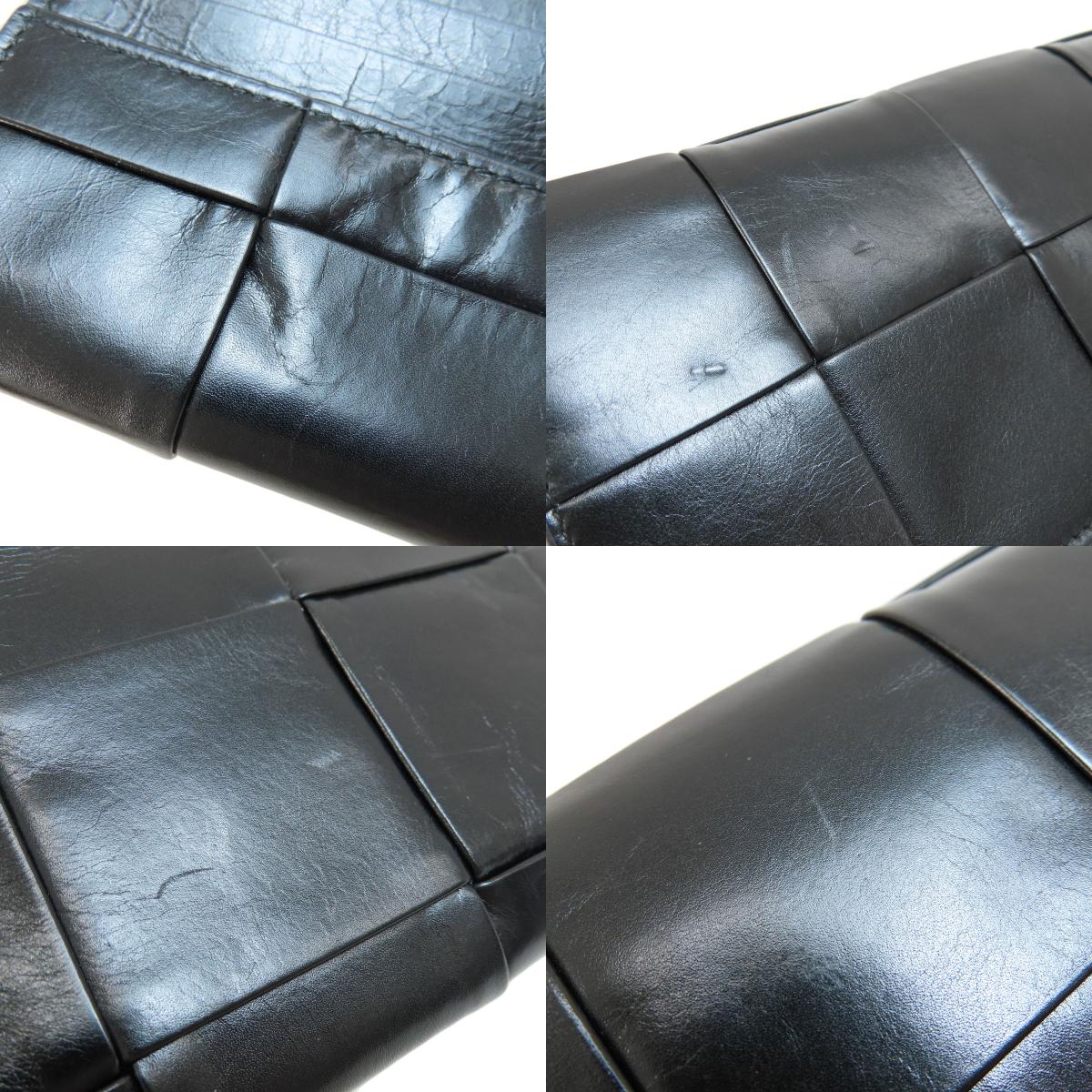 BOTTEGA VENETA Maxi Intrecciato Long wallet (with coin pocket) Leather Ladies [Used]