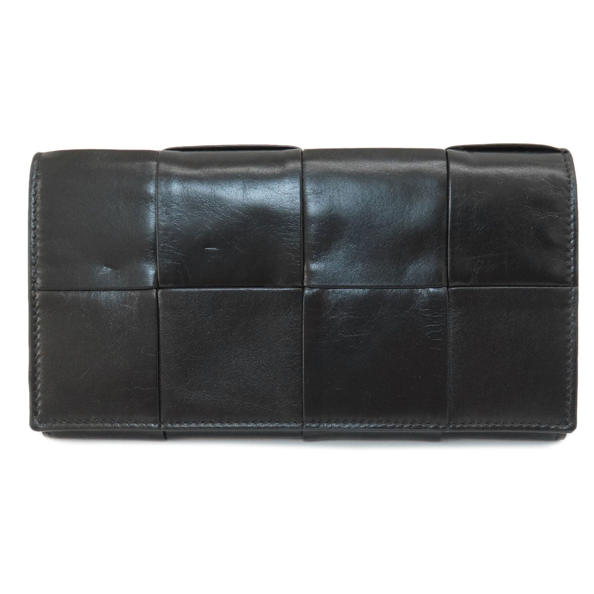 BOTTEGA VENETA Maxi Intrecciato Long wallet (with coin pocket) Leather Ladies [Used]