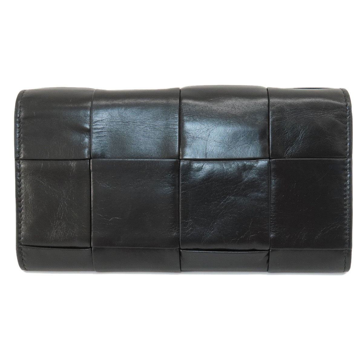 BOTTEGA VENETA Maxi Intrecciato Long wallet (with coin pocket) Leather Ladies [Used]