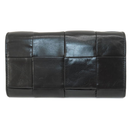 ボッテガヴェネタ マキシイントレチャート 長財布（小銭入れあり） レザー レディース 【中古】【BOTTEGA VENETA】