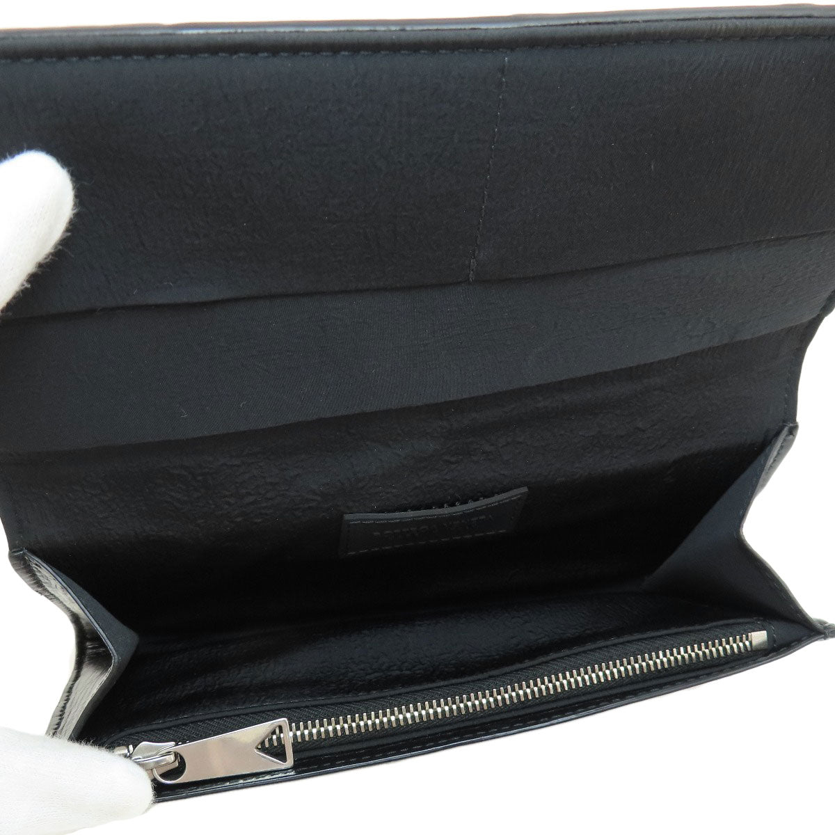 BOTTEGA VENETA Maxi Intrecciato Long wallet (with coin pocket) Leather Ladies [Used]