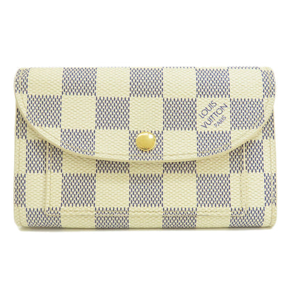 LOUIS VUITTON  M9835 coin purse Saint Tulle Pochette Solo Damier Azul Damier canvas Ladies