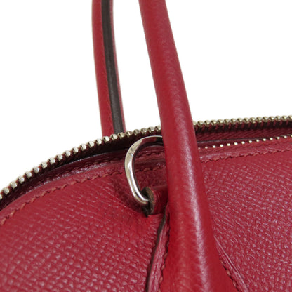 HERMES   Handbag Bolide27 Rouge Grena SilverHardware Epsom Ladies