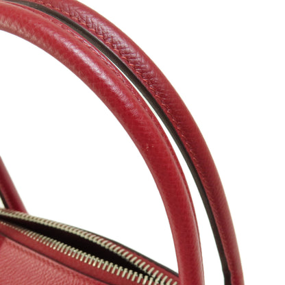 HERMES   Handbag Bolide27 Rouge Grena SilverHardware Epsom Ladies