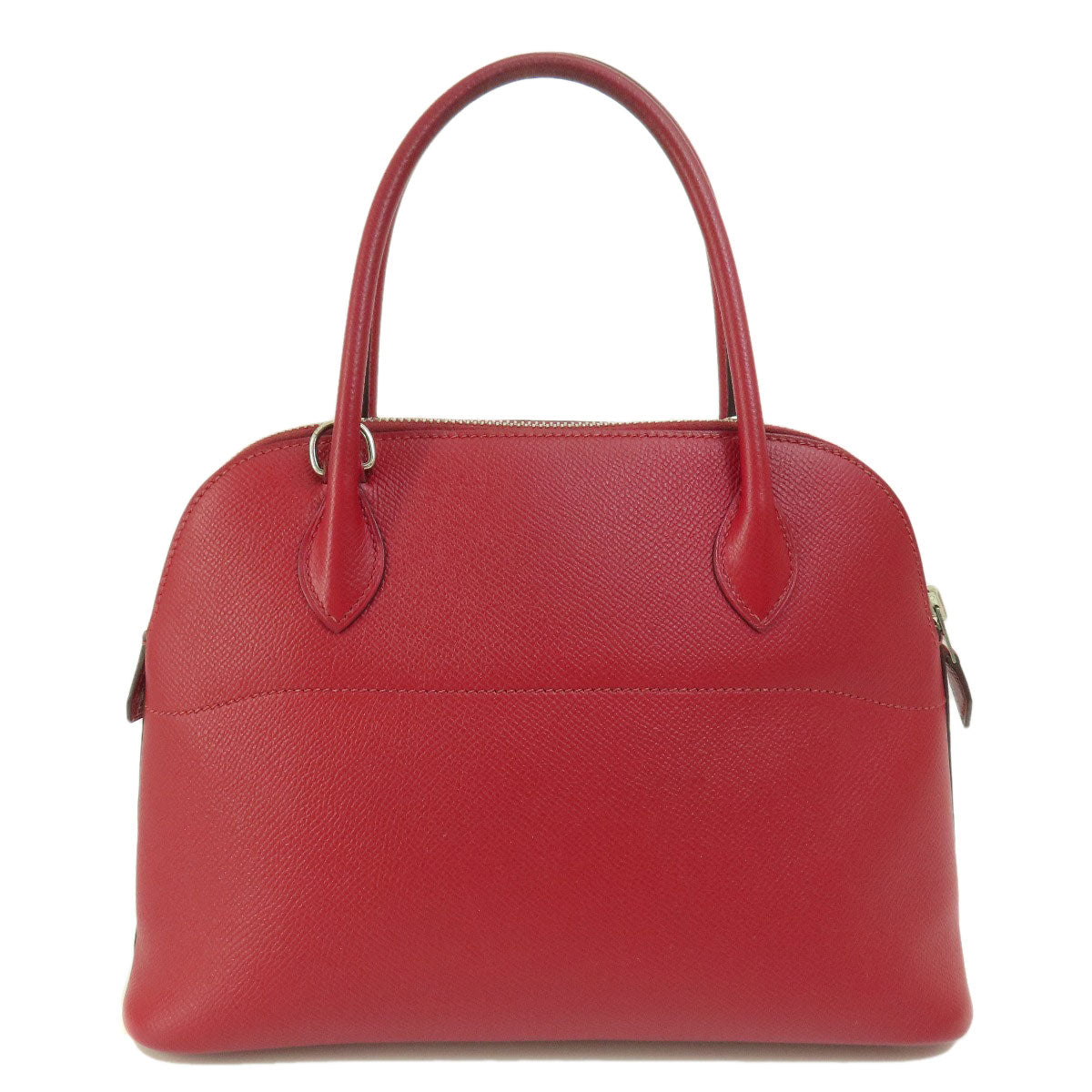 HERMES   Handbag Bolide27 Rouge Grena SilverHardware Epsom Ladies