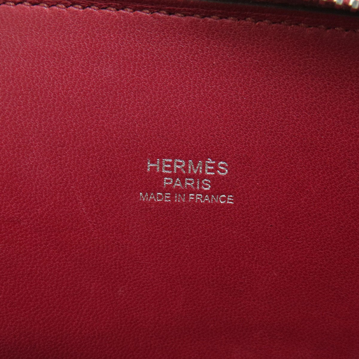 HERMES   Handbag Bolide27 Rouge Grena SilverHardware Epsom Ladies