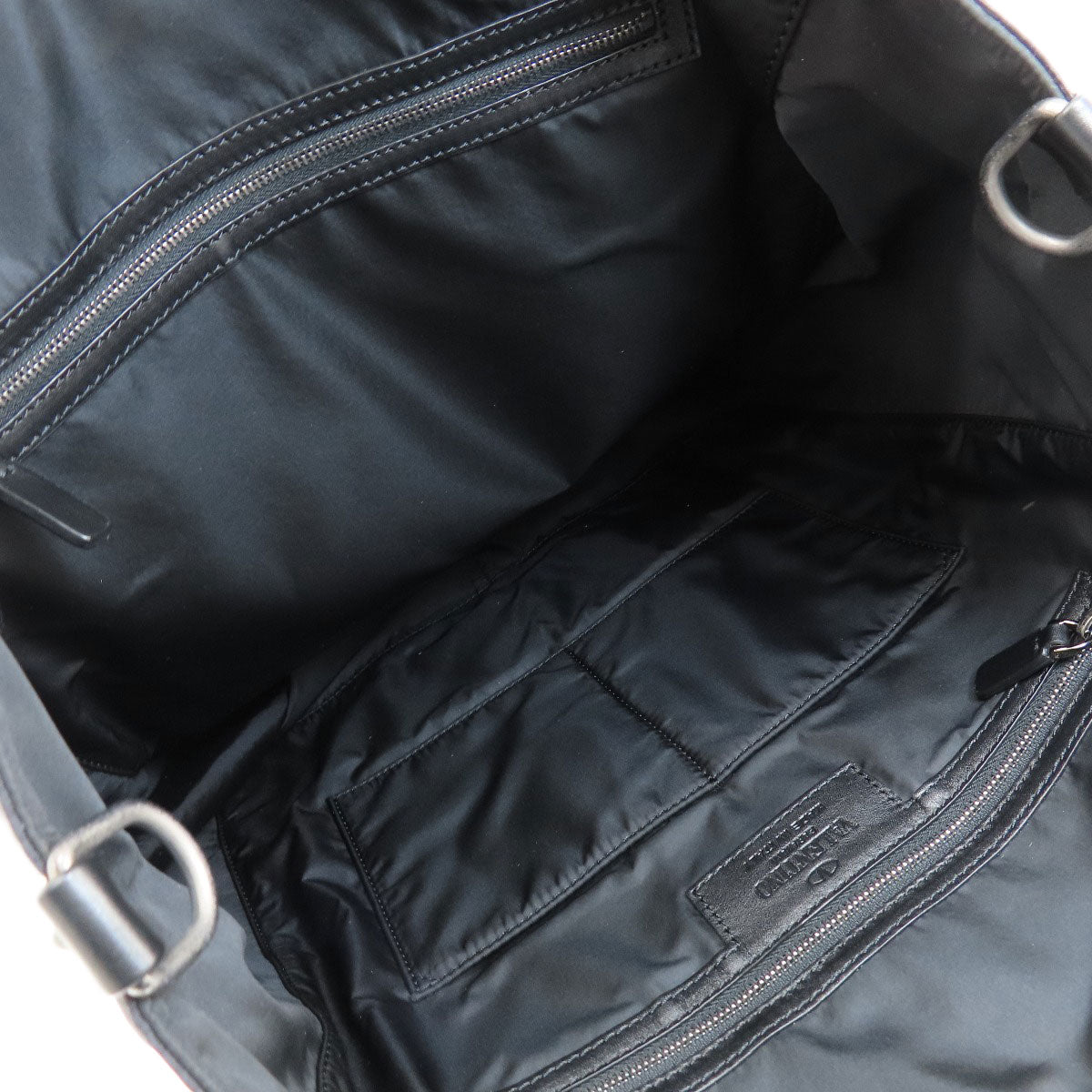 VALENTINO camouflage pattern studs Tote Bag Nylon Ladies [Used]