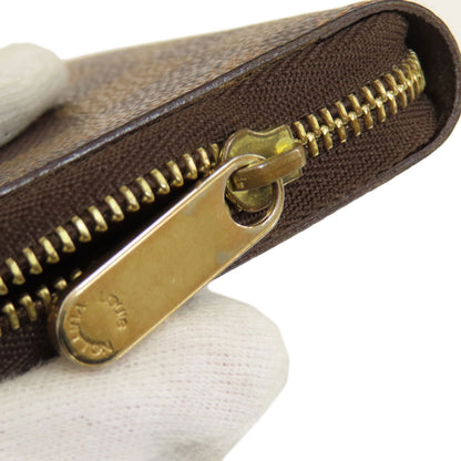 LOUIS VUITTON N63070 Zippy Coin Purse Damier Ebene coin purse Damier canvas Ladies [Used]