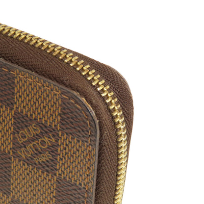 LOUIS VUITTON N63070 Zippy Coin Purse Damier Ebene coin purse Damier canvas Ladies [Used]