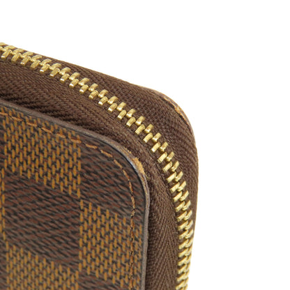 LOUIS VUITTON N63070 Zippy Coin Purse Damier Ebene coin purse Damier canvas Ladies [Used]