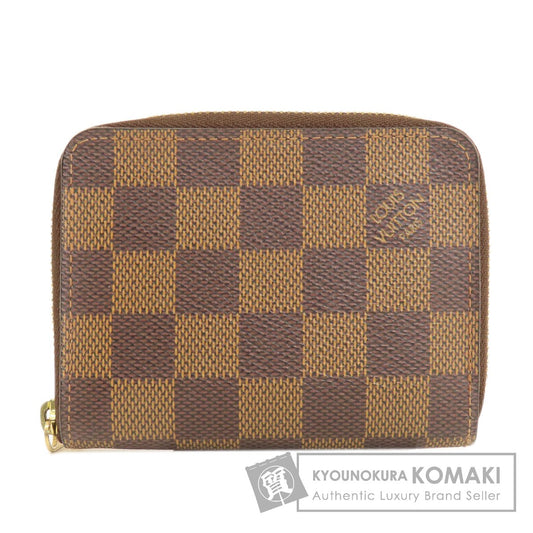 LOUIS VUITTON N63070 Zippy Coin Purse Damier Ebene coin purse Damier canvas Ladies [Used]