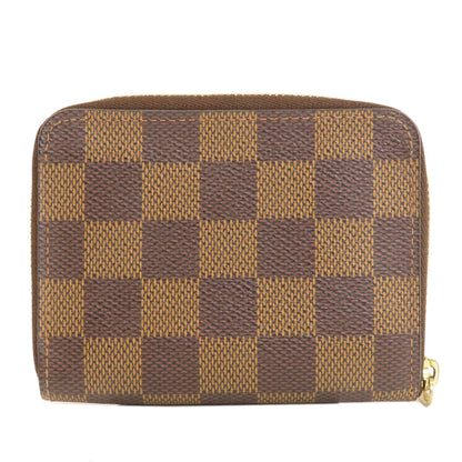 LOUIS VUITTON N63070 Zippy Coin Purse Damier Ebene coin purse Damier canvas Ladies [Used]