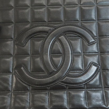 CHANEL   Tote Bag Chocolate Bar GoldHardware Lambskin Ladies