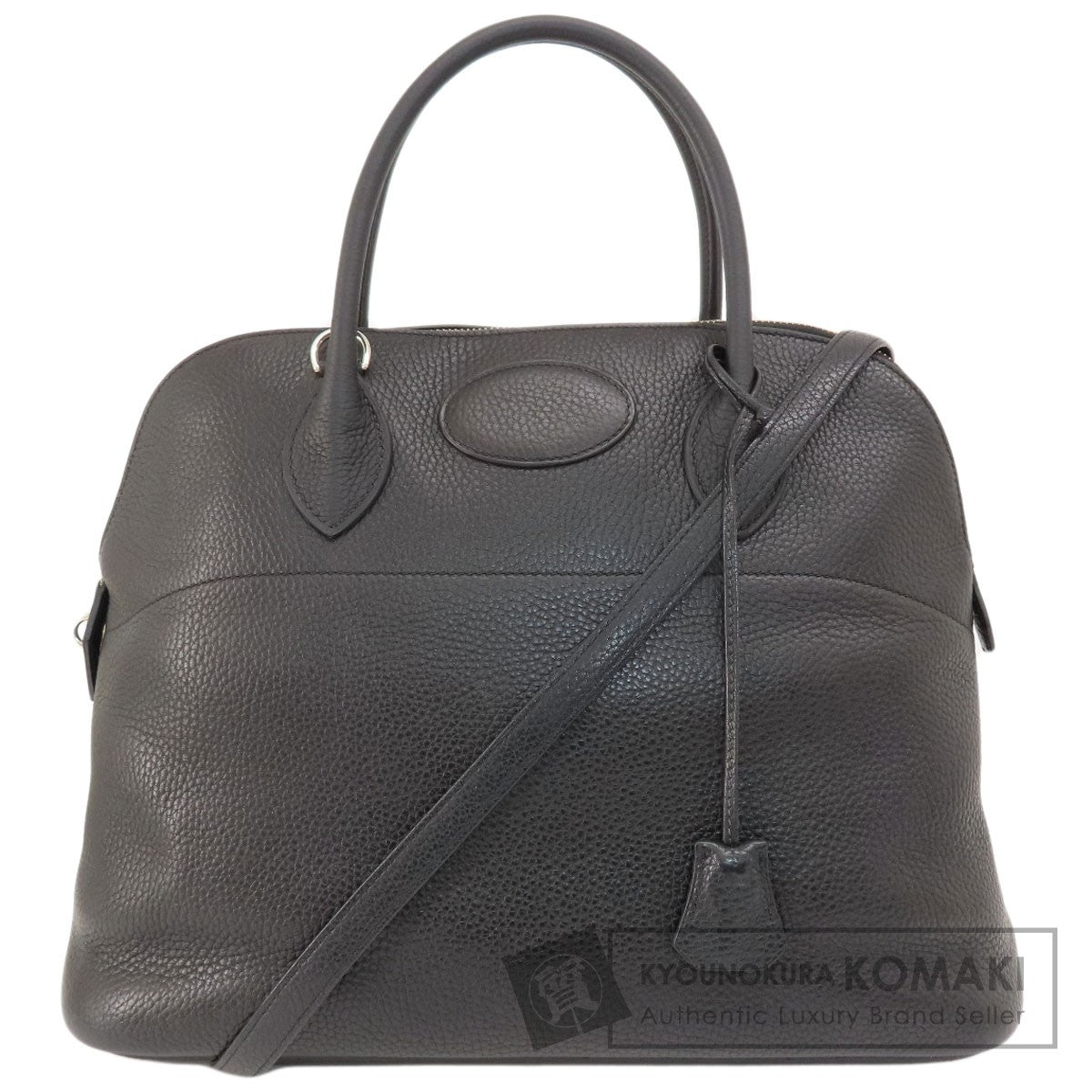 HERMES   Handbag Bolide37 Black Black SilverHardware Taurillon Clemence Ladies