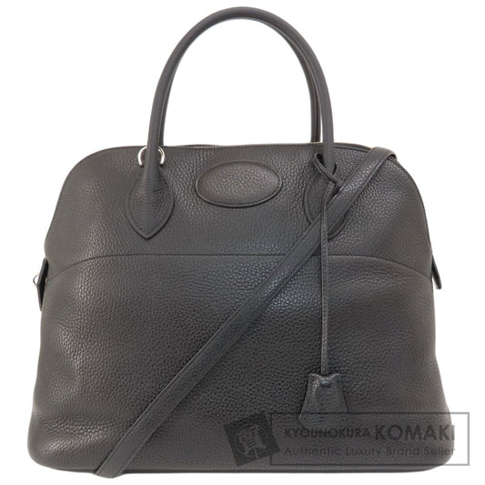 HERMES   Handbag Bolide37 Black Black SilverHardware Taurillon Clemence Ladies