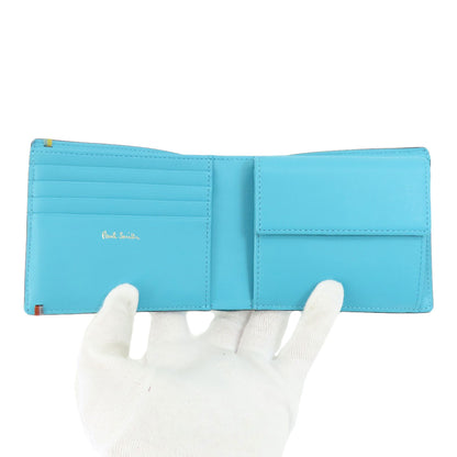 Paul Smith   Bifold Wallet with Coin Pocket logo highlight stitch Leather Ladies