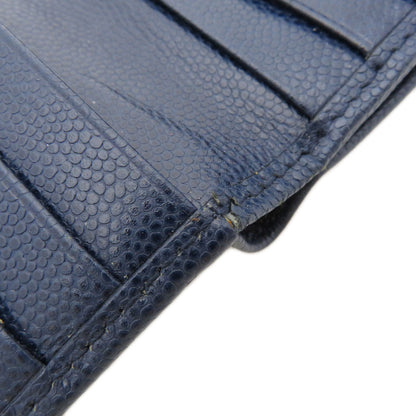 CHRISTIAN DIOR Logo Hardware Bifold Wallet with Coin Pocket Leather Ladies [Used]