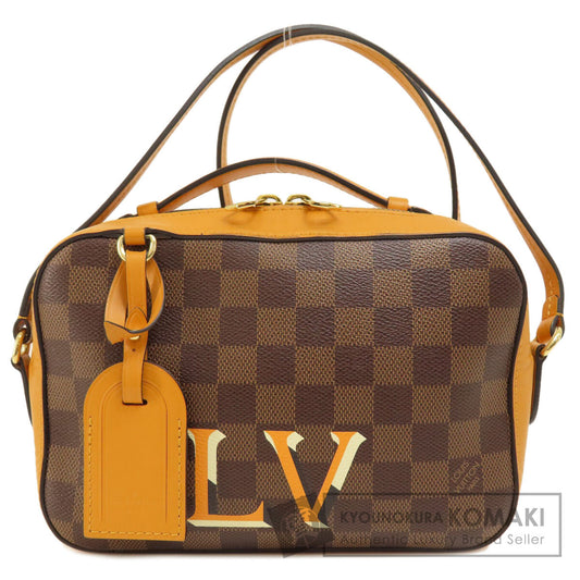 LOUIS VUITTON  N40178 Shoulder Bag Santa Monica Saffron Damier Ebene Damier canvas Ladies