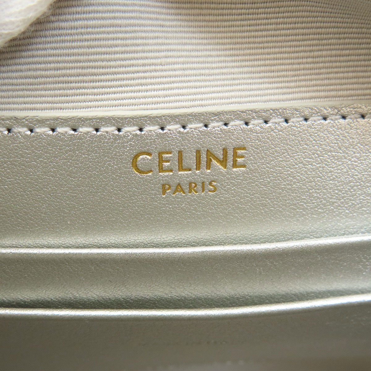 CELINE   Shoulder Bag Long shoulder Leather Ladies