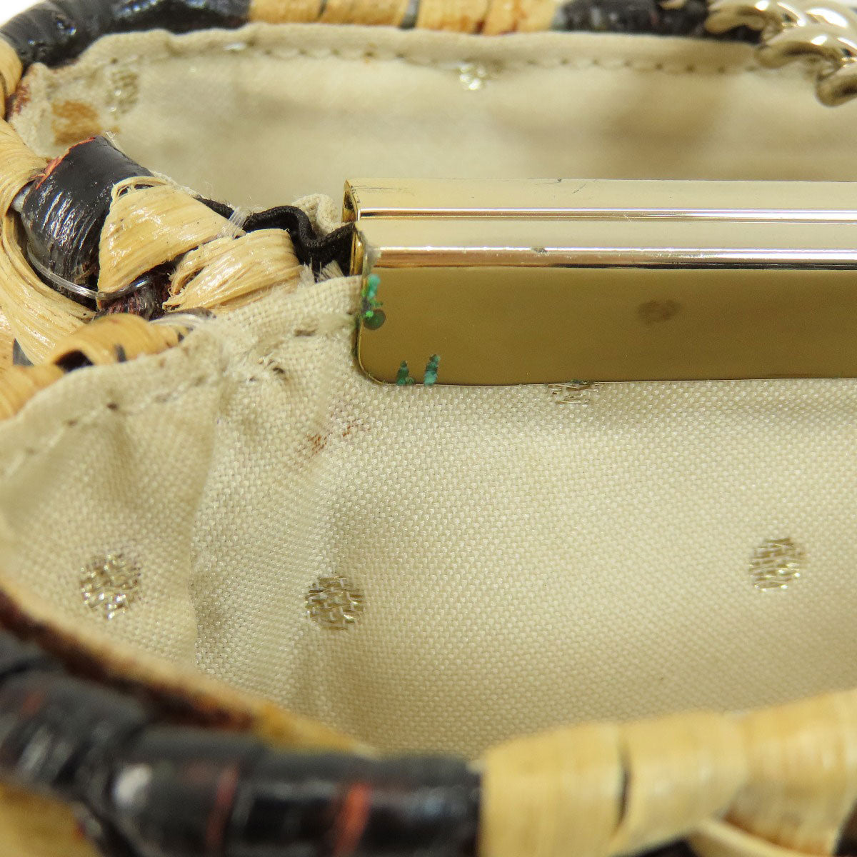 kate spade Basket bag Tote Bag Metal Plant stringLadies [Used]