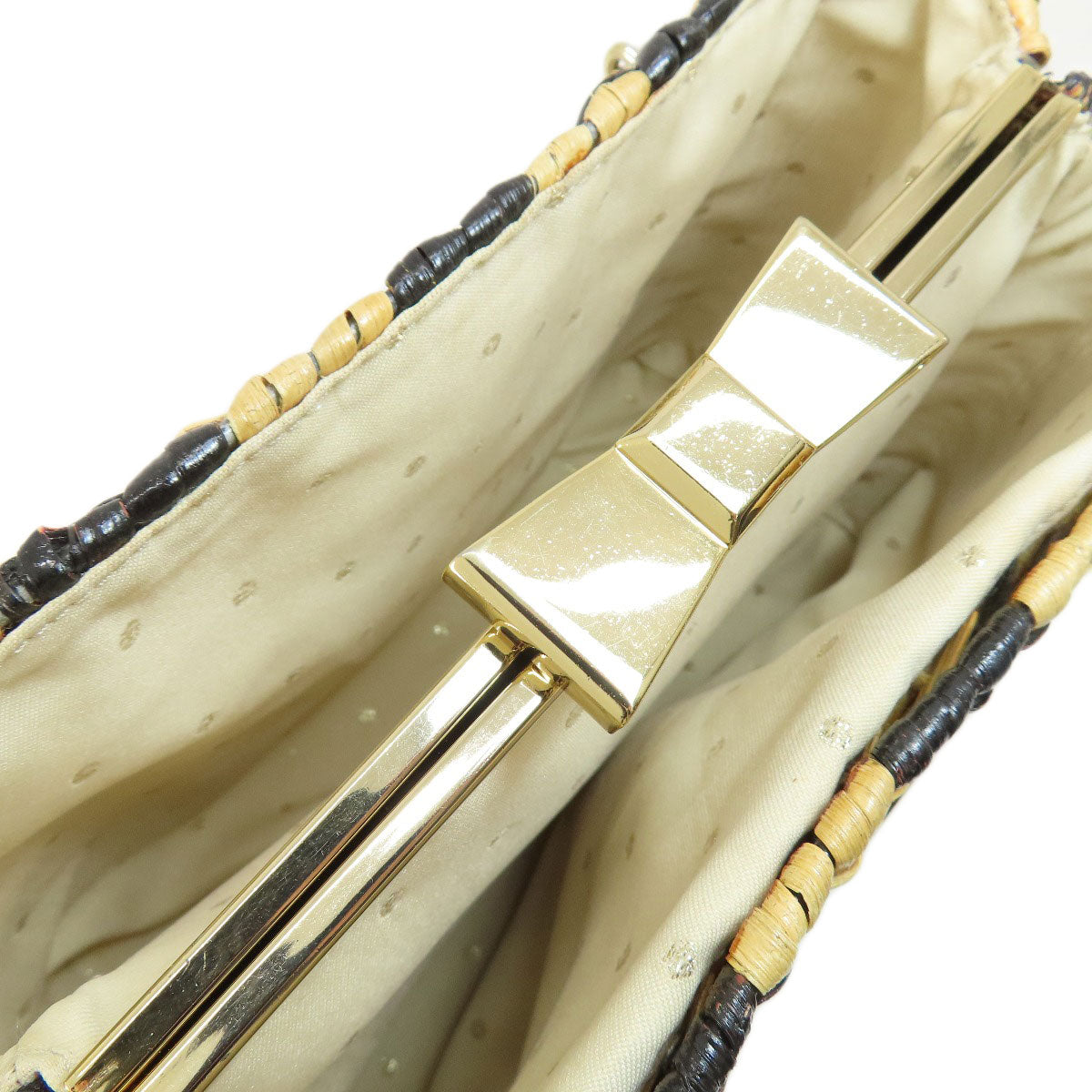 kate spade Basket bag Tote Bag Metal Plant stringLadies [Used]