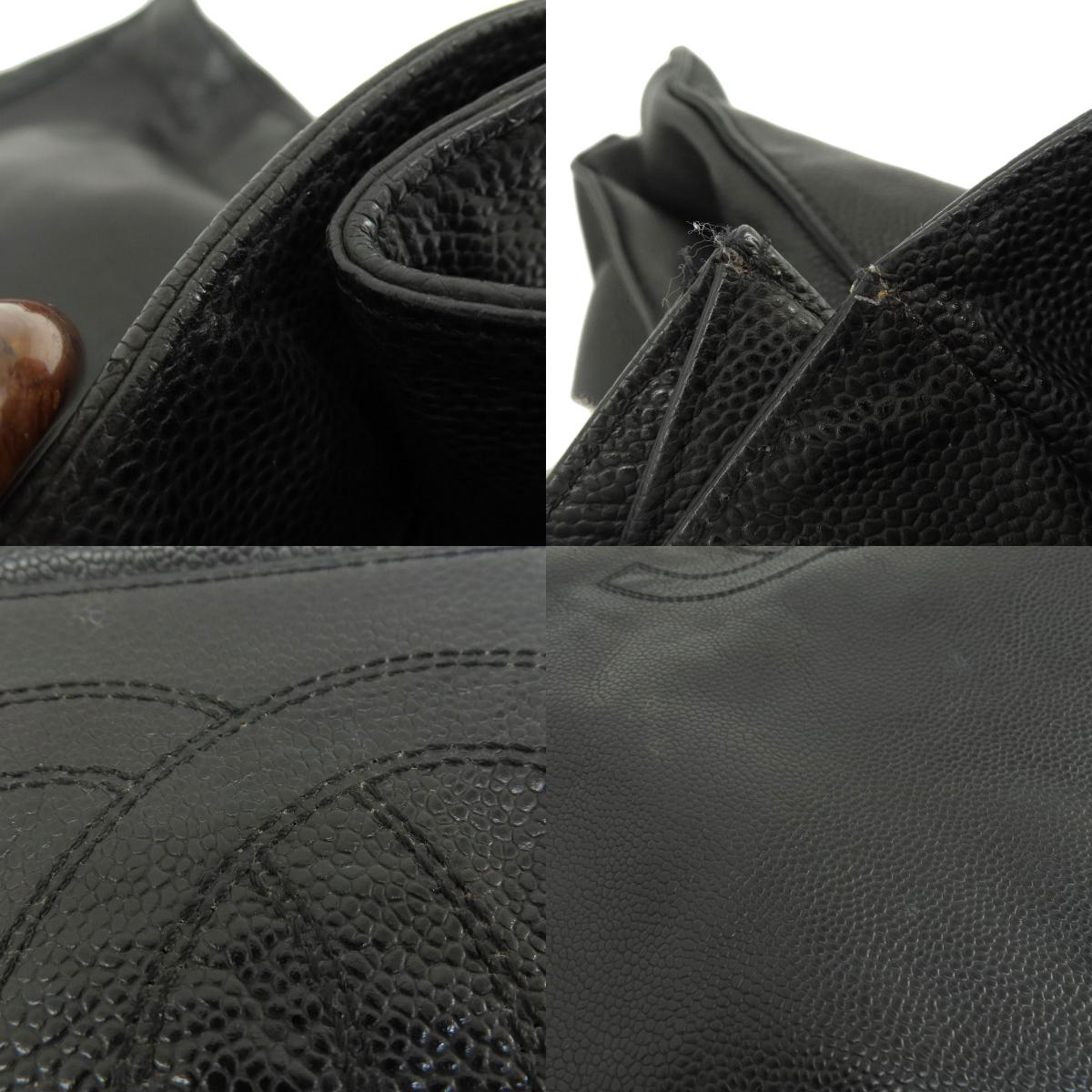 CHANEL COCO Mark Tote Bag Grained Calfskin Skin Ladies [Used]